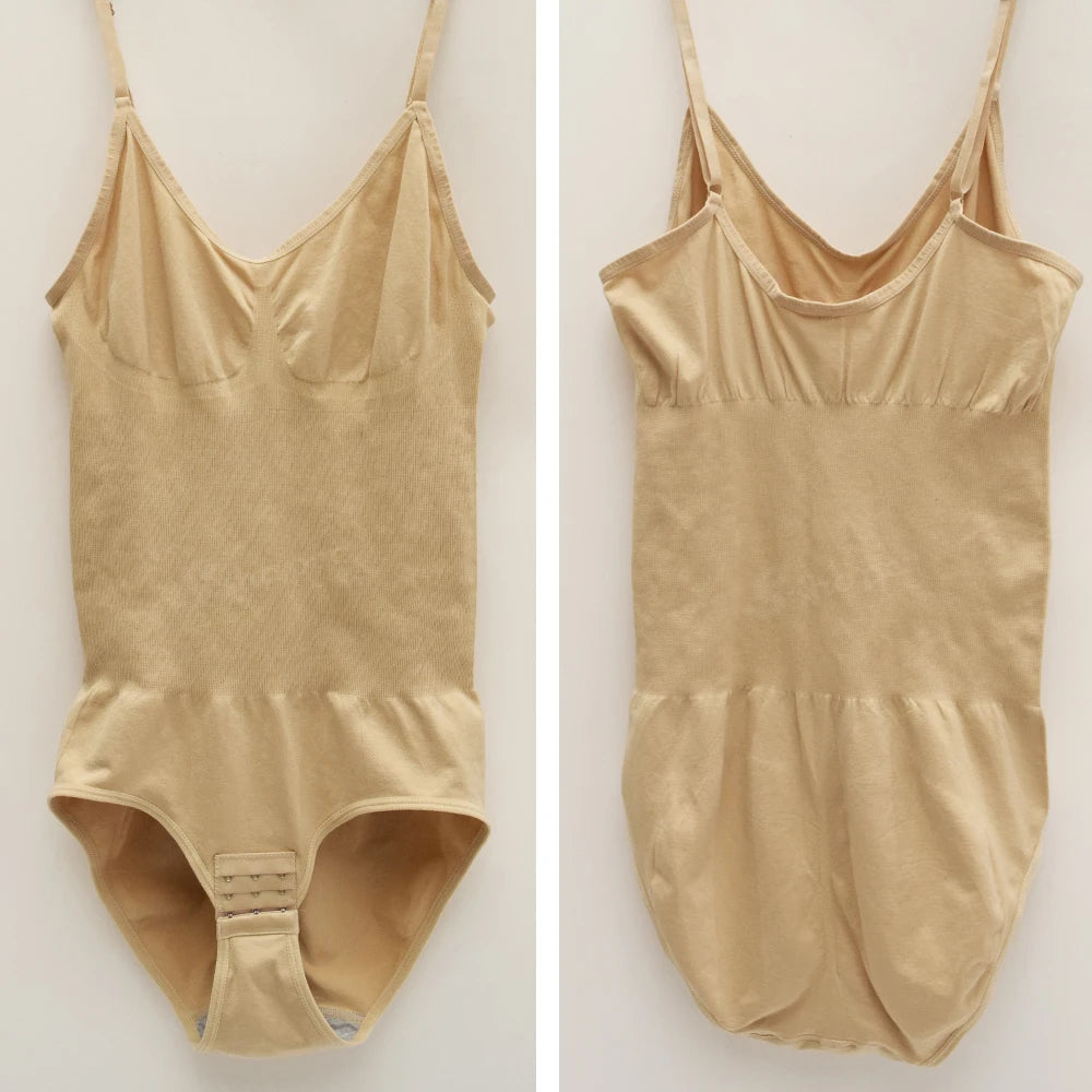 SSHAPER Women Full Body Shaper Slimming Bodysuit Breathable Knitted Tummy Control Butt Lifter Seamless Shapewear