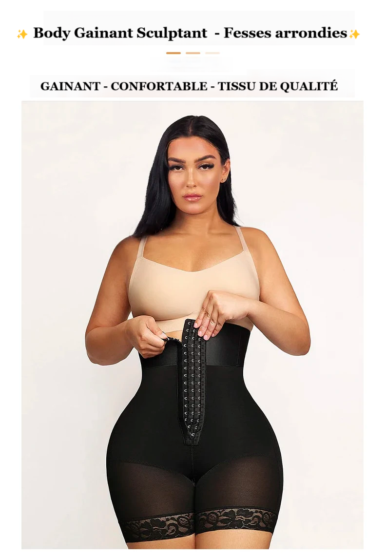 Short sculptant ventre plat et fesses arrondies