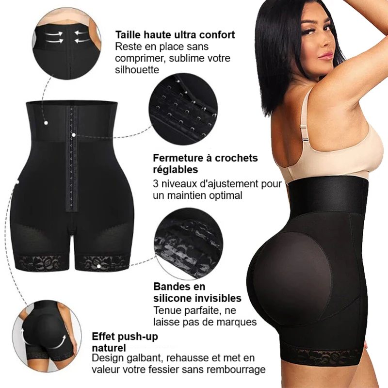 Short sculptant ventre plat et fesses arrondies